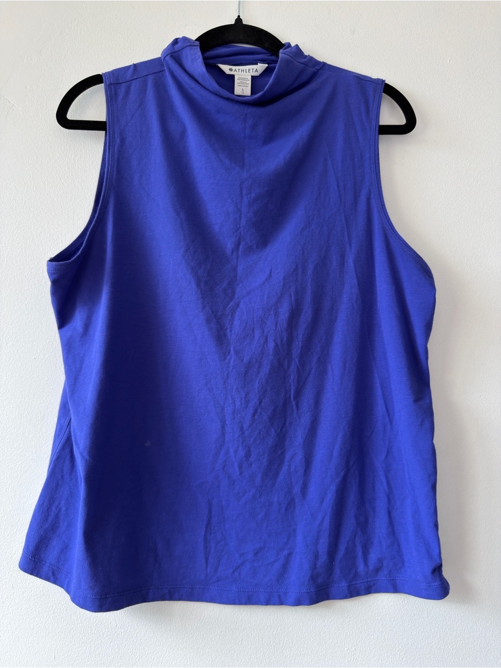 Athleta Sleeveless Mock Neck Tank in Royal Blue‎
